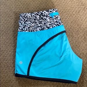 Blue Speed Up Lululemon shorts